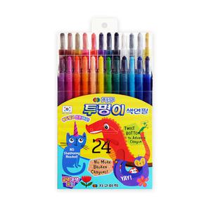 지구 투명이 색연필 24색 세트