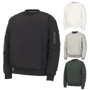 [김영주골프] 겨울 남성 포켓지퍼 방풍 패딩 맨투맨티셔츠 KMWMTS57