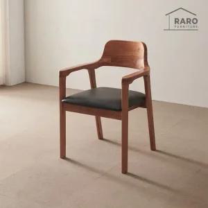 [무료배송] 라로퍼니처 발렌시 참죽나무 원목 식탁 의자 카페 인테리어 체어