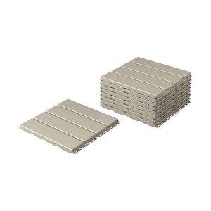 [마켓비]이케아 RUNNEN 룬넨 조립마루 베이지 9개입/데크타일/테라스/바닥재/데코타일