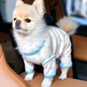 강아지올인원 오가닉 강아지옷 실내복 겨울옷 등단추올인원