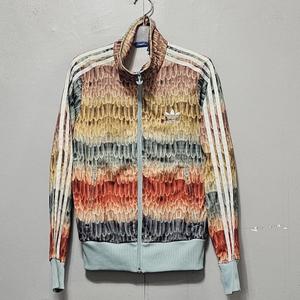 아디다스 여성 Menire 파이어버드 저지 집업 트랙탑/ 85-90/ 중고/싹다구제