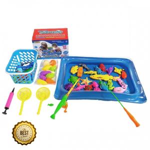 4세 낚시놀이 물고기장난감 낚시대 뜰채 세트 소꿉놀이 집놀이 유치원 형제