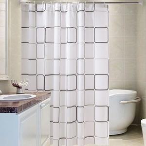 [IXHINZ0Q_4B]모던시크 네모패턴 방수욕조커튼