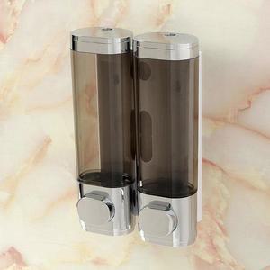 [IXHINZ6P_4B]벽걸이 물비누 디스펜서 2구 300ml 샴푸통