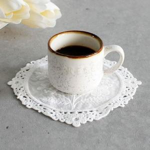 [BZJKPX4U_4B]흰색 레이스 천 코스터 카페 컵받침 티매트