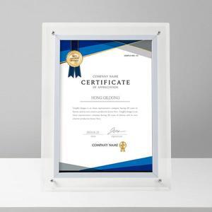 [BZI0JM9M_51]투명 아크릴 상장액자 상장케이스 A4