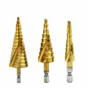 [BZJLMVTD_51AJ]홀쏘 스텝드릴 비트 3종세트 고급형 천공