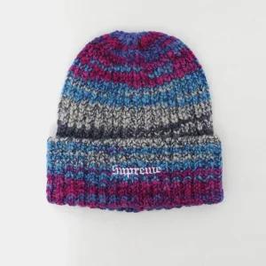 슈프림 스페이스 다이 스트라이프 공용 비니 FW24BN37 BLUE