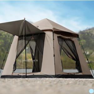 로티캠프 텐트 원터치 피크닉 감성 캠핑 그늘막 탄