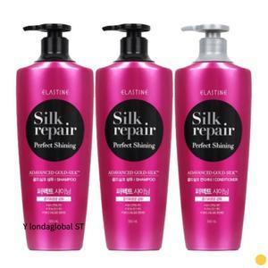 엘라스틴 실크리페어 샴푸 컨디셔너 세트 550ml 3개