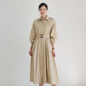 로미드 투웨이 트렌치 벨트 원피스