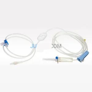100개 인성메디칼 불순물 여과 필터 수액 세트 체크밸브 조영제연결 수액세트 링거줄 연결줄