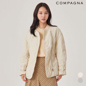 [꼼빠니아]물결퀼팅패딩점퍼_CCCS0-WHH020