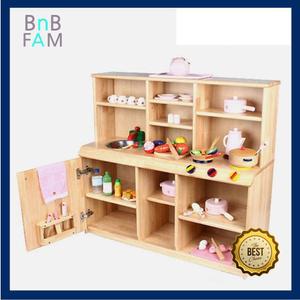 유치원 원목 싱크대 찬장 여아방꾸미기 교구장 아기장난감 키즈카페 장난감