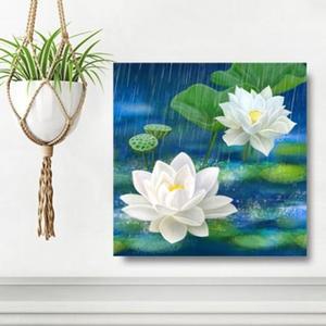 [BZJIJ916_4B]연꽃그림액자 돈들어오는 꽃그림 30캔버스6