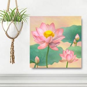 [BZJIJ915_4B]연꽃그림액자 돈들어오는 꽃그림 30캔버스5