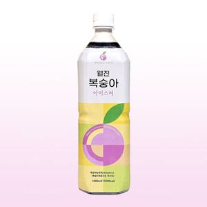 웰진 복숭아 아이스티 1000ml / 과일원액 희석음료 에이드 하이볼