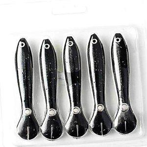 배스미끼 5p 세트 블랙 배스낚시 미꾸라지 배스웜 (WFGWF5M)