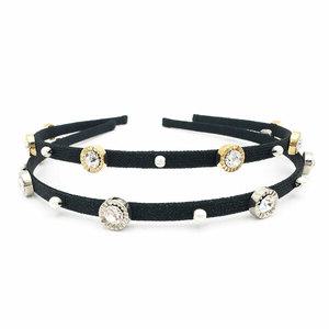 장폴클라리쎄(JP Clarisse) 심플 크리스탈 헤어밴드 JC004HB