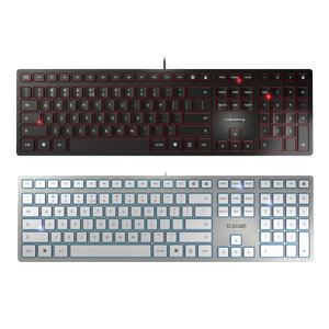 체리 KC6000 무소음 풀배열 사무용 슬림 펜타그래프 키보드(블랙,실버)