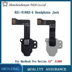 Latpop A1989 헤드폰 오디오 잭 플렉스 케이블 821-01662-A 호환 맥북 프로 Retina 13 Mid 2018 2019 년