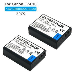 리튬 LP-E10 카메라 충전식 배터리 호환 캐논 1100D 1200D 1300D Rebel T3 T5 KISS X50 X70 LPE10 7.4V 2.3