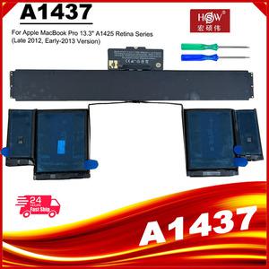 배터리 호환 애플 맥북 프로 13 인치 레티나 A1425 2012 후반 초기 2013 버전용 A1437