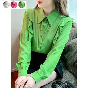 난타복 아랑고고장구 공연복 고고장구 댄스복 트로트 난타 화려한 빅사이즈 프릴 블라우스