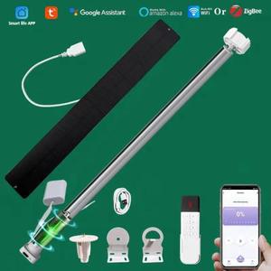 LifeLibero Tuya zigbee 배터리 스마트 커튼 모터 롤러 블라인드 전기 그늘 20 28mm 튜브 자동화 작업 Alex
