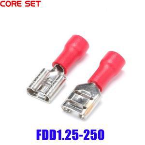 1pc FDD1.25-250 와이어 전기 절연 케이블 커넥터 압착 단자