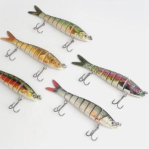 [JHQSRMPM_52DF]히트피싱 8단 관절 루어 5p세트