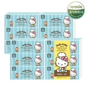 헬로키티 뽑아쓰는 키친타올 톡톡 (100매x3개) 4팩 총12개