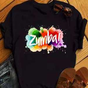 줌바댄스 티셔츠 줌바웨어 반팔 여성 상의 댄스복 축제 힙합티 에어로빅복
