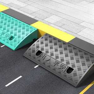 휠체어체중계용 고무발판 경사로 받침대 진입 방지턱