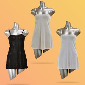 위키란쥬 국산 미니 인견 슬립 속치마 숏 시원 원피스