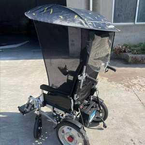 휠체어 캐노피 차양막 커버 그늘막 지붕 바람막이