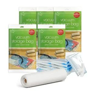 디얼리빙 진공밸브 의류 이불압축팩 중형5매+ 압축펌프 