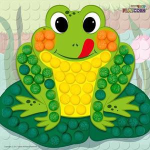 [MENOYUVX_52GP]플레이콘 개구리 모자이크(개구리)