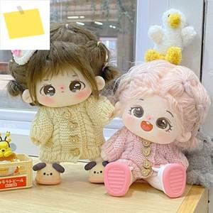 코튼 인형 패션 니트 코트 카디건 스웨터 의상, 겨울 따뜻한 상의 아이돌 의류 액세서리, 20cm