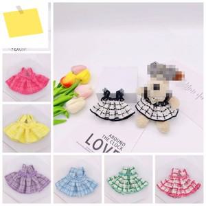 트렌디 한 DIY 인형 옷 13cm 월리스 그로밋 개, 면 좋은 다채로운 격자 무늬 치마  선물 장난감
