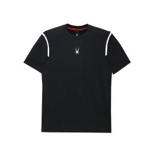 [스파이더]SPYDER 맨즈 메쉬 자카드 웰딩 반팔 티셔츠 FM1SOJMCNRS311M-BLK