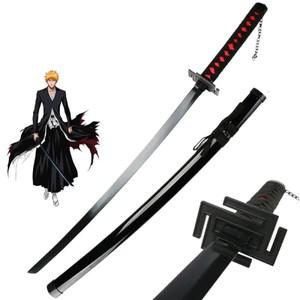 조로검 코스프레칼 104cm Katana 검 블리치 구로사키 Ichigo Katana 나무 롤 플레잉 애니메이션 무기 검 장