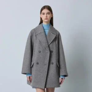 [롯데백화점]씨씨콜렉트 코쿤실루엣 하프 피코트 (C244MSG021)