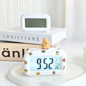 카피바라 DIY 알람시계 디지털 타이머 달력 무소음 선물