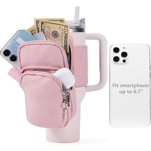 스탠리 퀀처 H2.0 플로우스테이트 텀블러용 수트마트 물병 파우치 컵 액세서리용 대형 가방 휴대폰 카드 열쇠용 여러 개의 포켓이 있는 백팩(가방 전용)