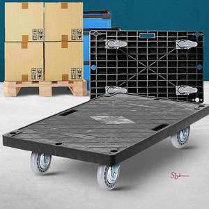 검정 사각 카트바퀴 택배 인라인 대형구르마 국산rst594