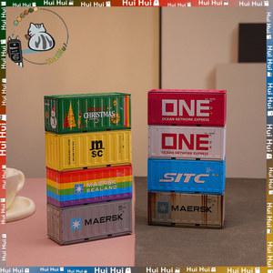 레트로 산업 스타일 다리미 미니 소형 컨테이너 모델 장식 보관함 침실 데스크탑 소년 생일 선물