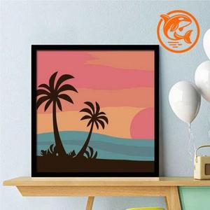 인테리어 소품 풍경 페인팅 캔버스 아름 (3mabV)