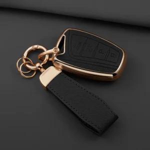 에쿠스 싼타페 DM 가죽 차 키 케이스 키홀더 스마트키